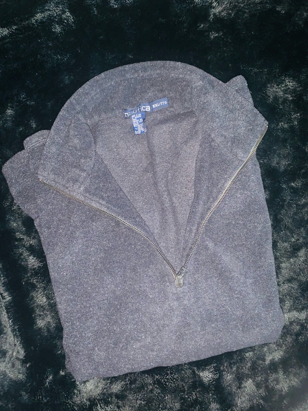 Nautica Men’s Half-Zip Sweater in Navy Heather